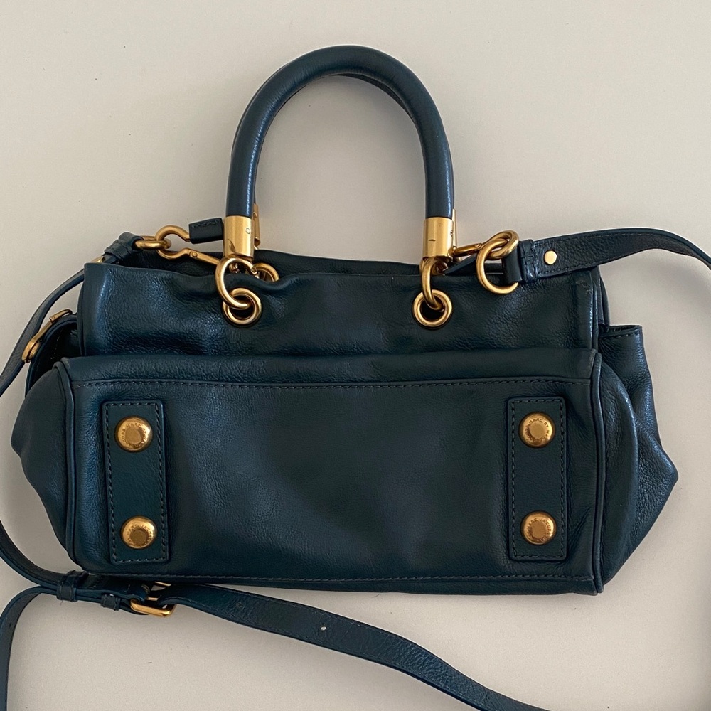Marc Jacobs Emerald Green Leather Handbag - Picture 4 of 5